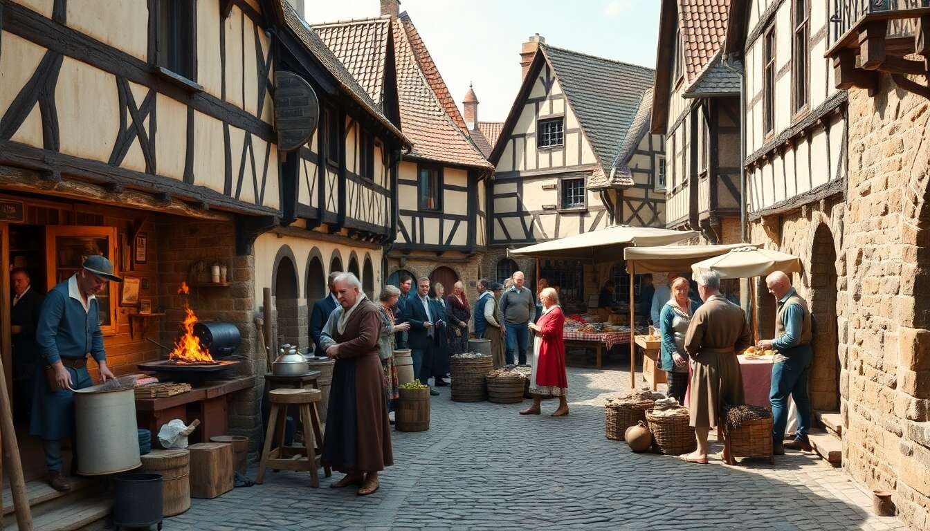 La vie quotidienne au Moyen Âge : expériences immersives en terre allemande