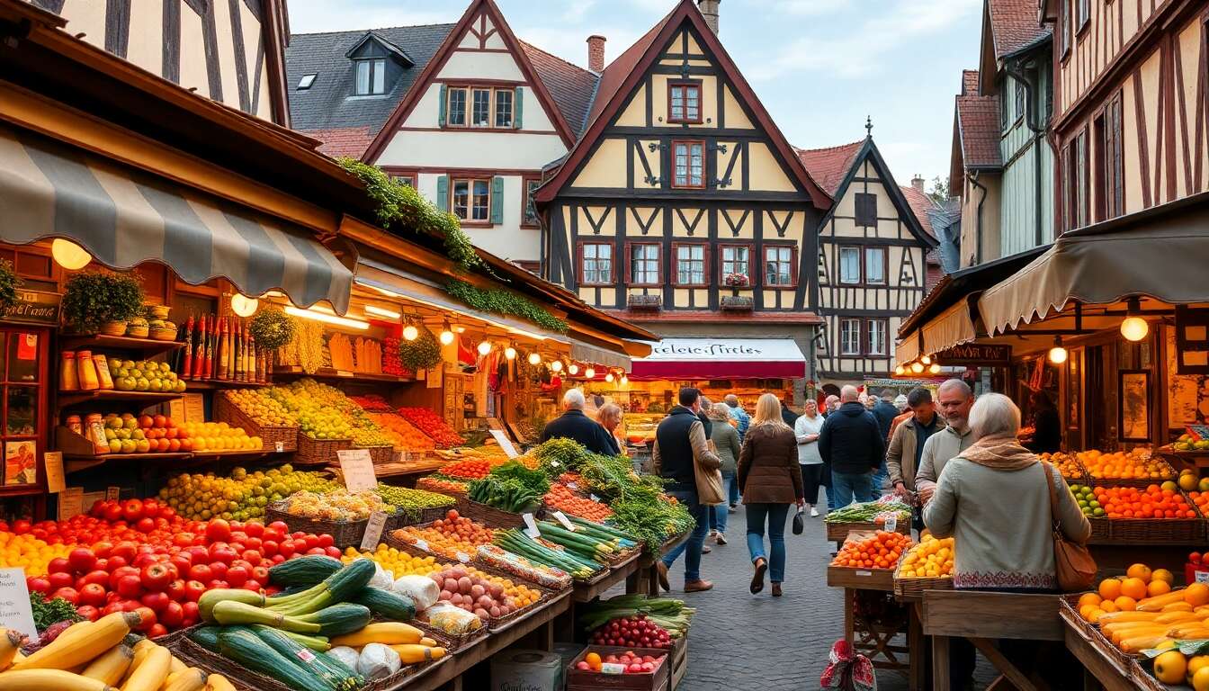 Exploration culinaire : les marchés traditionnels allemands incontournables