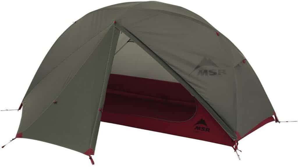 Test de la tente MSR Eliksyras 1P - verte