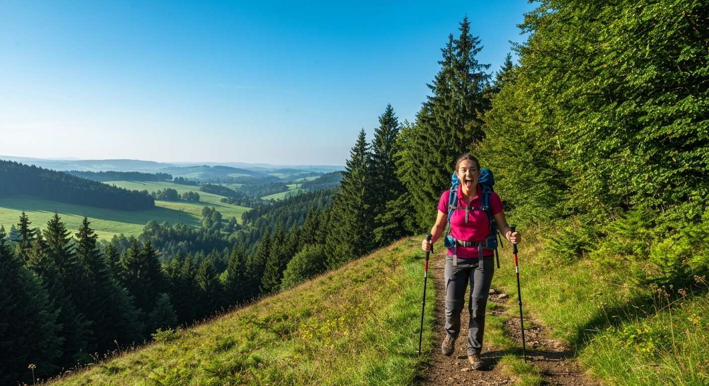 Randonnée sur le Weserberglandweg en Allemagne