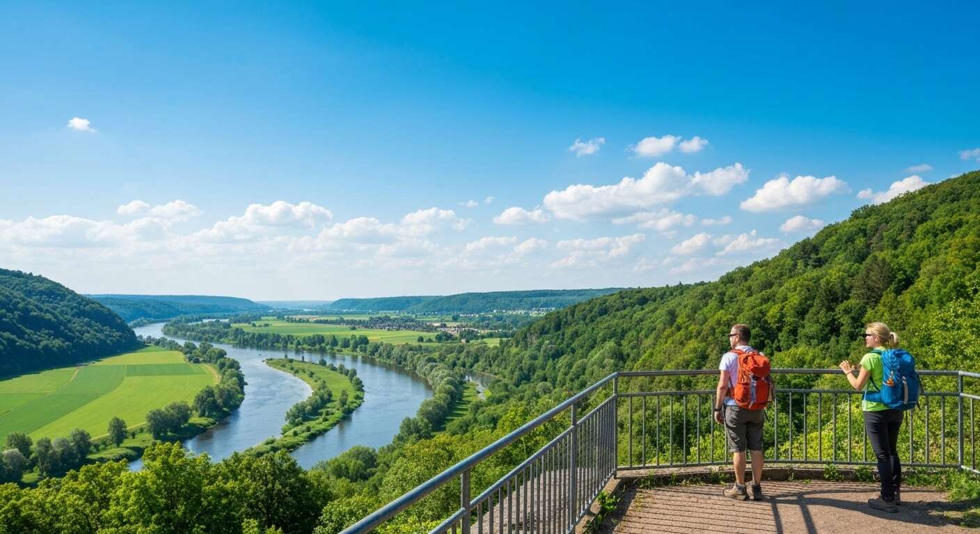 Randonnée panoramique sur la Saale Horizontale en Allemagne