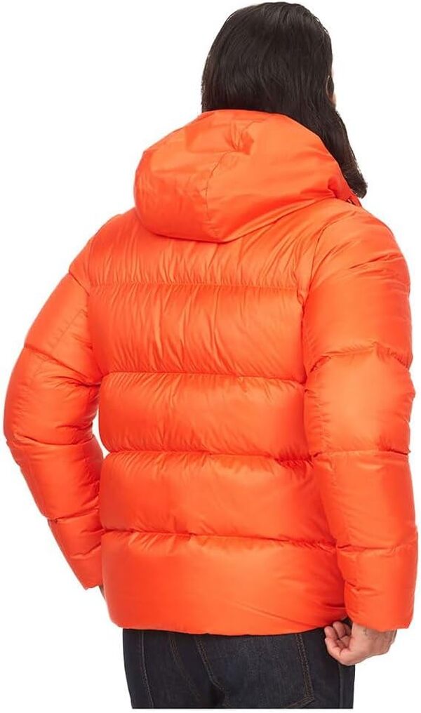 Marmot Guides Down Hoody Veste duvet légère, veste d’hiver chaude, veste matelassée déperlante, veste coupe-vent, petite veste d’extérieur paquetable à capuche Homme (lot de 1)