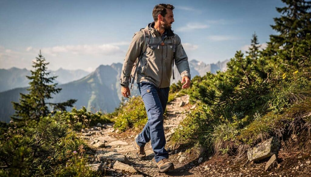 Test du pantalon homme Fjällräven Karl Pro bleu indigo