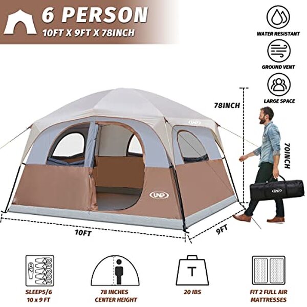 Découvrez notre test détaillé de la tente UNP 6 personnes : imperméabilité, durabilité et performance pour vos vacances en famille en camping. 