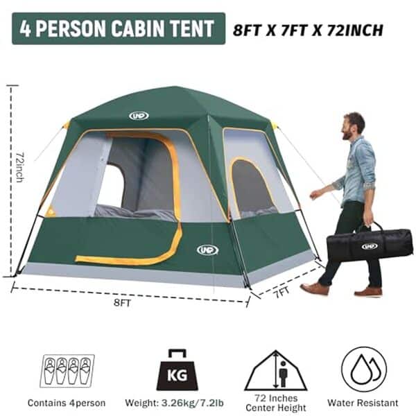 Dรฉcouvrez notre test dรฉtaillรฉ de la tente UNP 4 personnes anti-pluie : performance, รฉtanchรฉitรฉ et confort pour vos sorties en camping.