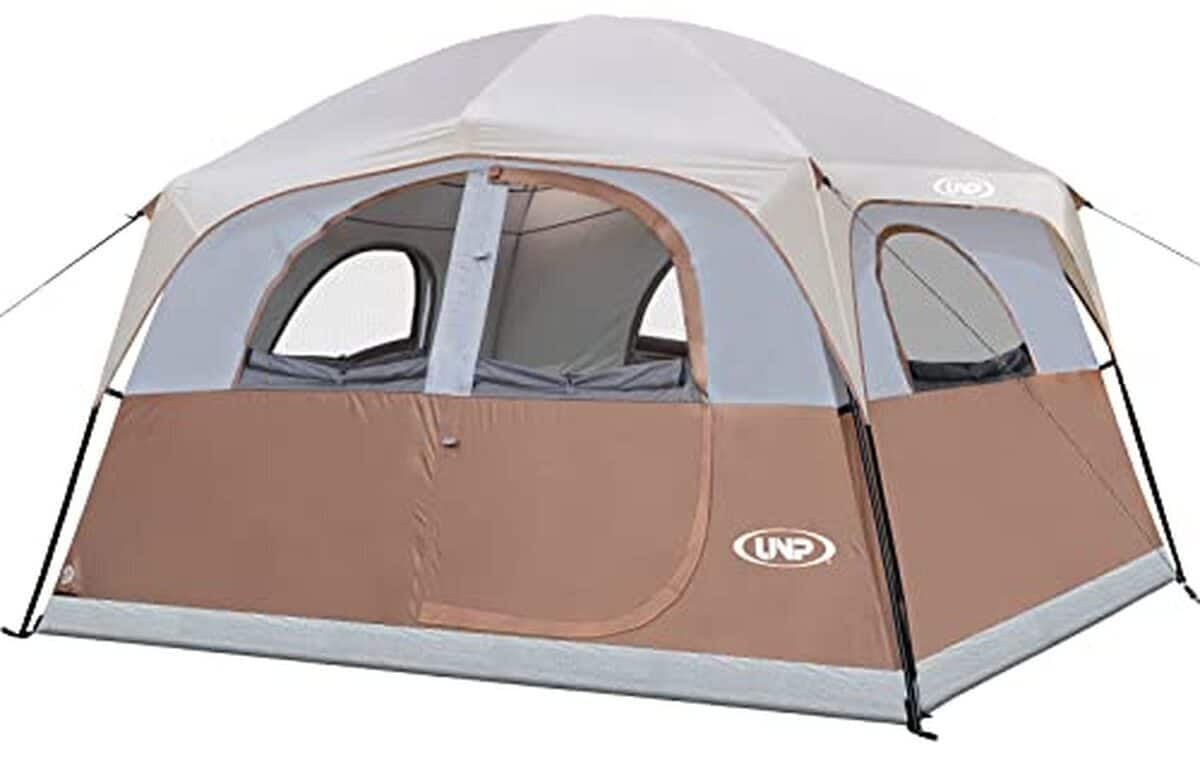 Test de la tente familiale UNP 6 personnes : imperméable et résistante