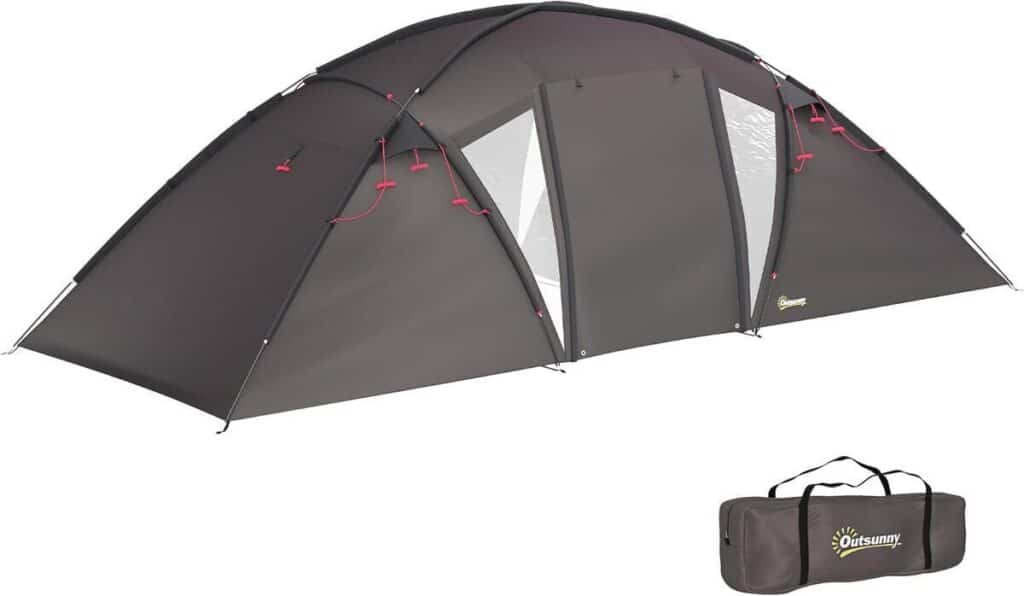 Test : tente tunnel imperméable Outsunny pour camping familial
