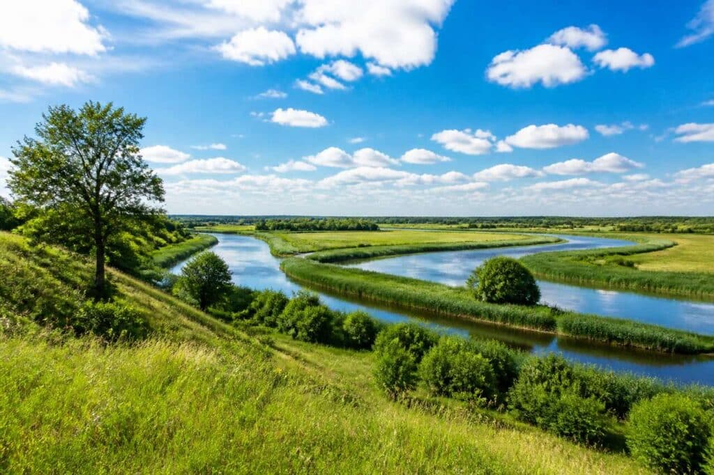 Parc naturel du paysage fluvial de la vallée de la Peene : découverte et activités en plein air