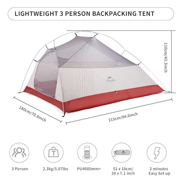 Découvrez notre avis détaillé sur la tente Naturehike Cloud-up 3 : performance, légèreté et polyvalence pour vos aventures en camping et randonnée.