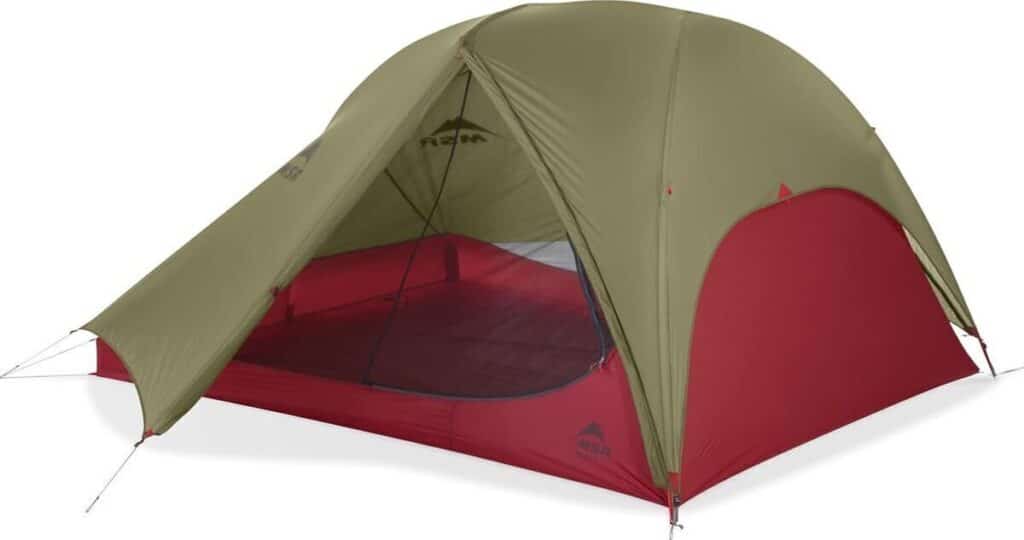 Test de la tente MSR FreeLite 3 verte