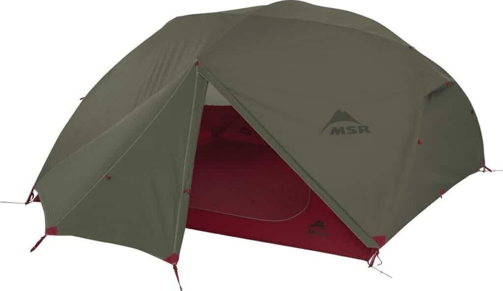 Test : tente MSR Elixir 4 V2 verte pour sac à dos