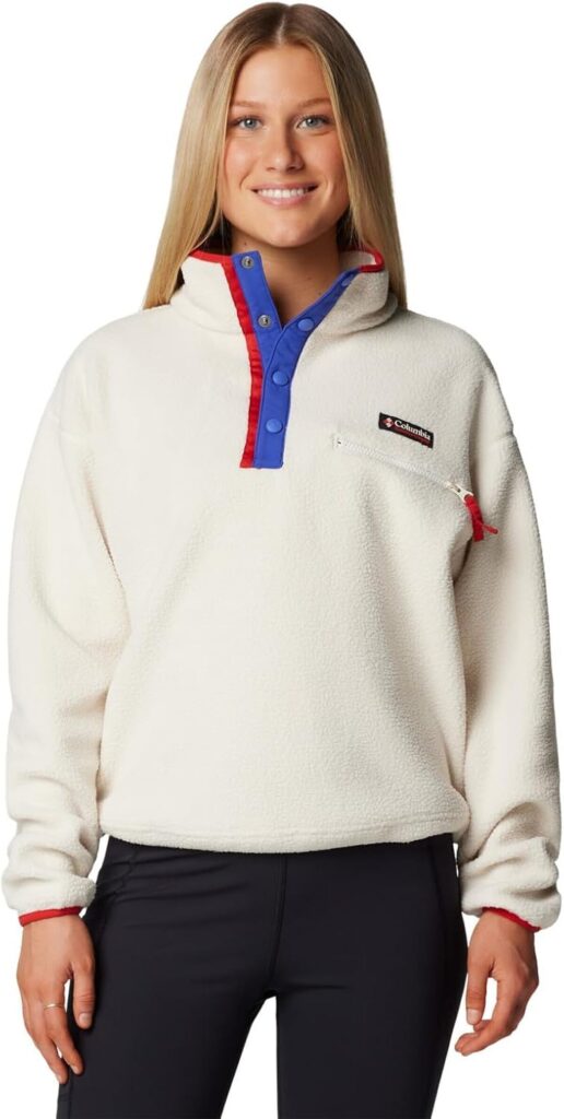 Test du Helvetia II cropped half snap fleece chalk : style et confort