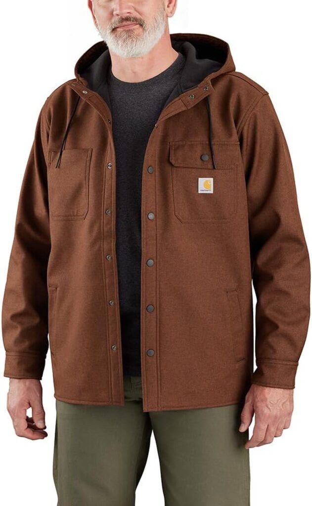 Test : chemise à capuche résistante Carhartt Rain Defender cèdre foncé XL
