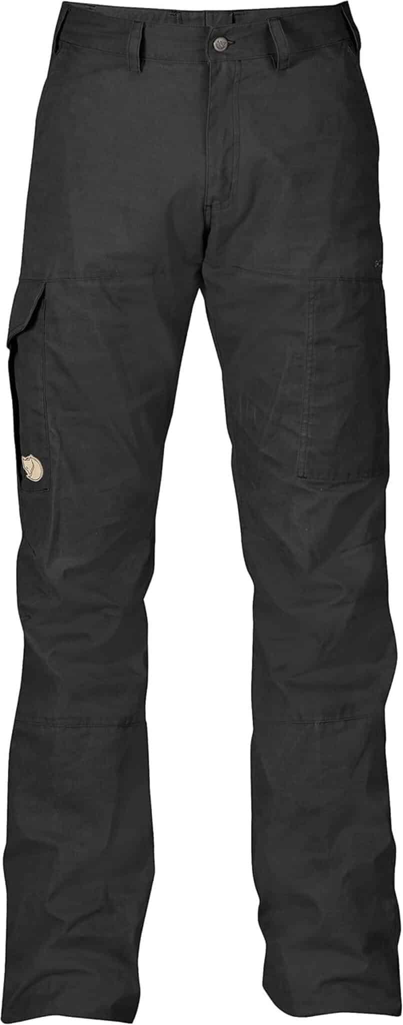 Test du pantalon Fjällräven Karl pour le camping et la randonnée (taille 44, gris foncé)